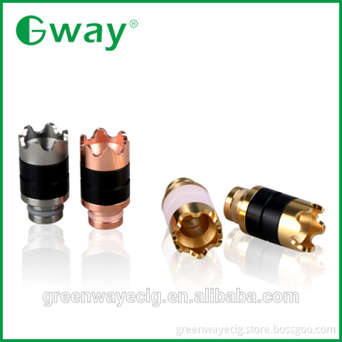 2015 new 510 drip tip high quality Crown Delrin Drip Tips derlin and stianless crown drip tip